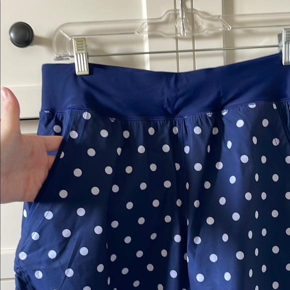 Land’s End Women’s Deep Sea Polka Dot 5” Quick Dry Swim Short w/ Panty - Size 8 - Picture 4 of 8
